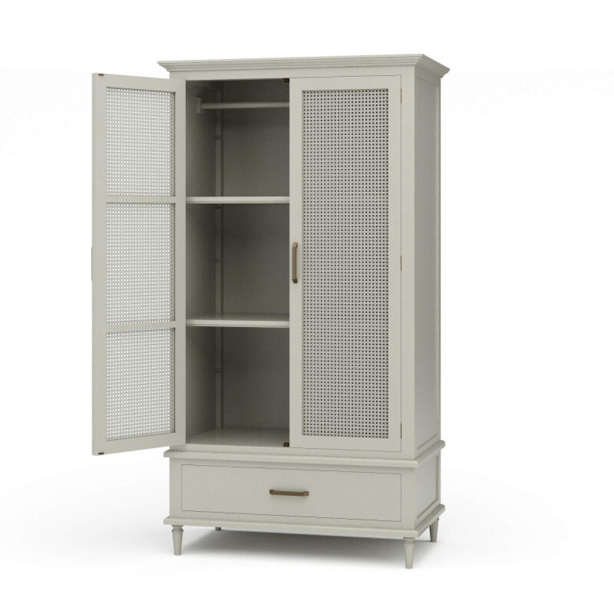 74d18a9b538ea5640a5b3381eff1f933 Jamison Wardrobe W/ Rattan Door - Image 1