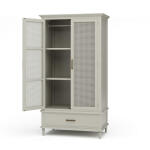 Jamison Wardrobe W/ Rattan Door