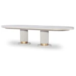 Complete Oval Dining Table Dining Tables Cream 16