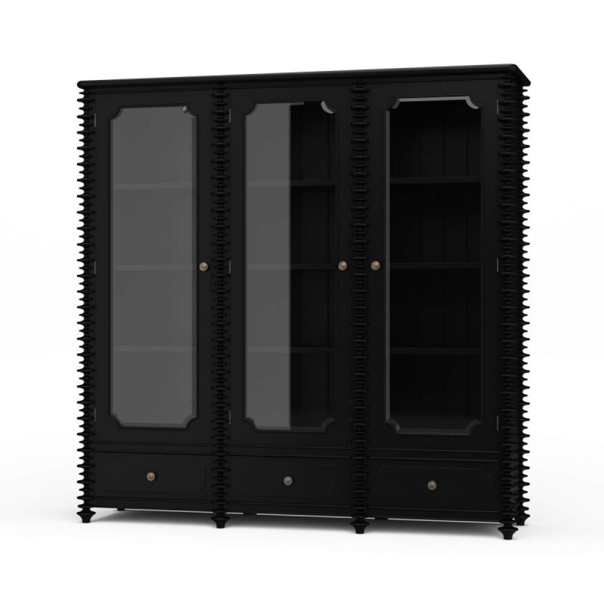 74f78c501402e15871afc3c3e88605da Milano Bookcase W/ 3 Glass Doors - Image 1