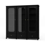 Milano Bookcase W/ 3 Glass Doors