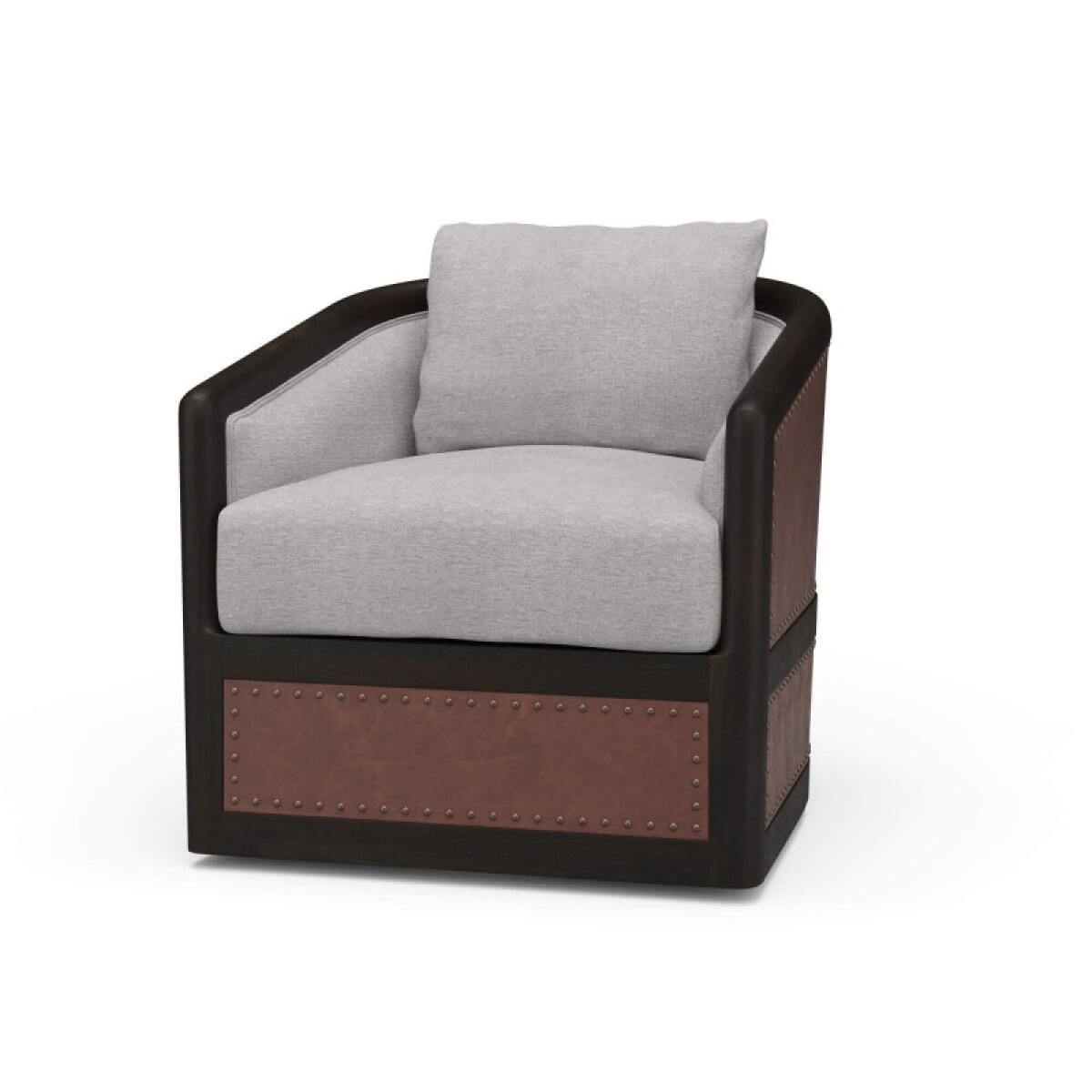 750649fc34c9d695ca00c42f9f37c306 Aden Swivel Chair W/ Leather - Image 1
