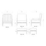 Cholet Arm Chair W/ottoman - Image 9