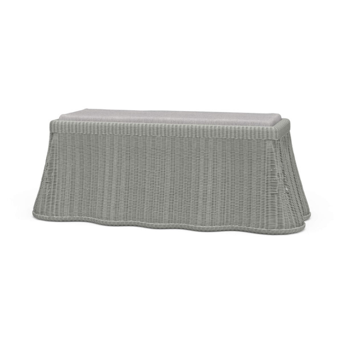 7532d3453937f49f4f0f00008d589fef Newport Rattan Rectangular Ottoman W/ Cushion - Image 1