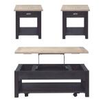 Heatherbrook Opt 3 Piece Set (1-Cocktail 2-End Tables) Table Sets Brown 9