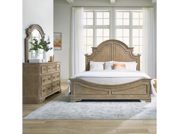 Magnolia Manor Queen Panel Bed, Dresser & Mirror Bedroom Sets Bedroom Sets