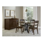 Crafted Cherry Dining By Ben & Erin Napier 48 Inch Round Table W/ Metal Base - 150-048-200 - Image 7