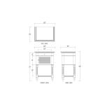 Montego Square End Table W/ Drawer & Rattan Door - Image 7