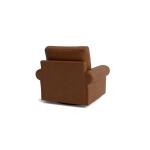 True Custom™ True Custom® Leather Large Roll Arm Swivel Chair - Image 5