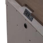 Ivy Hollow 3 Drawer Bedside Chest w/ Charging Station Nightstands Brown 25