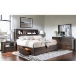 Complete Bookcase Bed W. 1 Side Storage King 6/6 Beds Beds 13