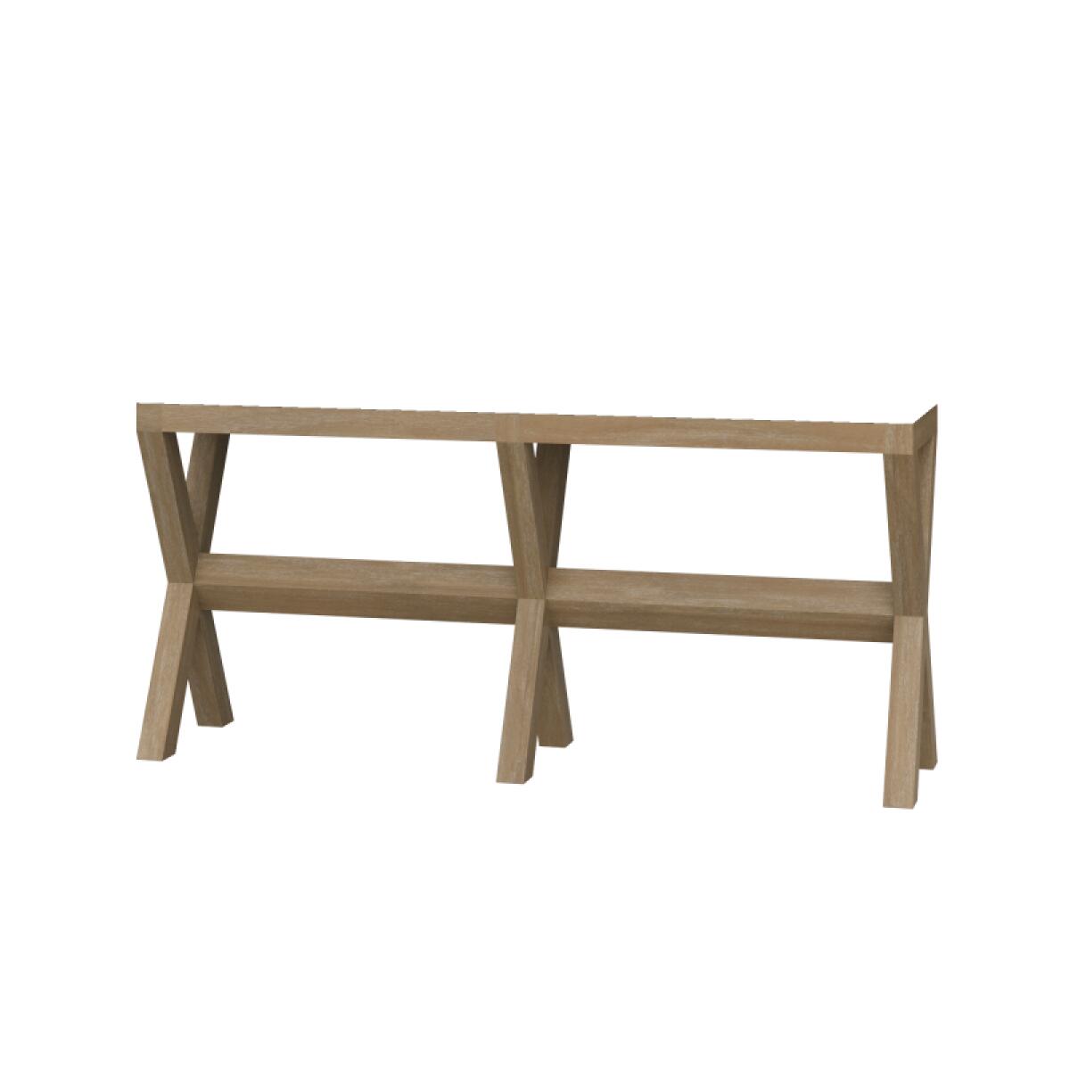 75a027894c249d79c7cc157554ba8df9 Renoir Console W/ Raffia - Image 1