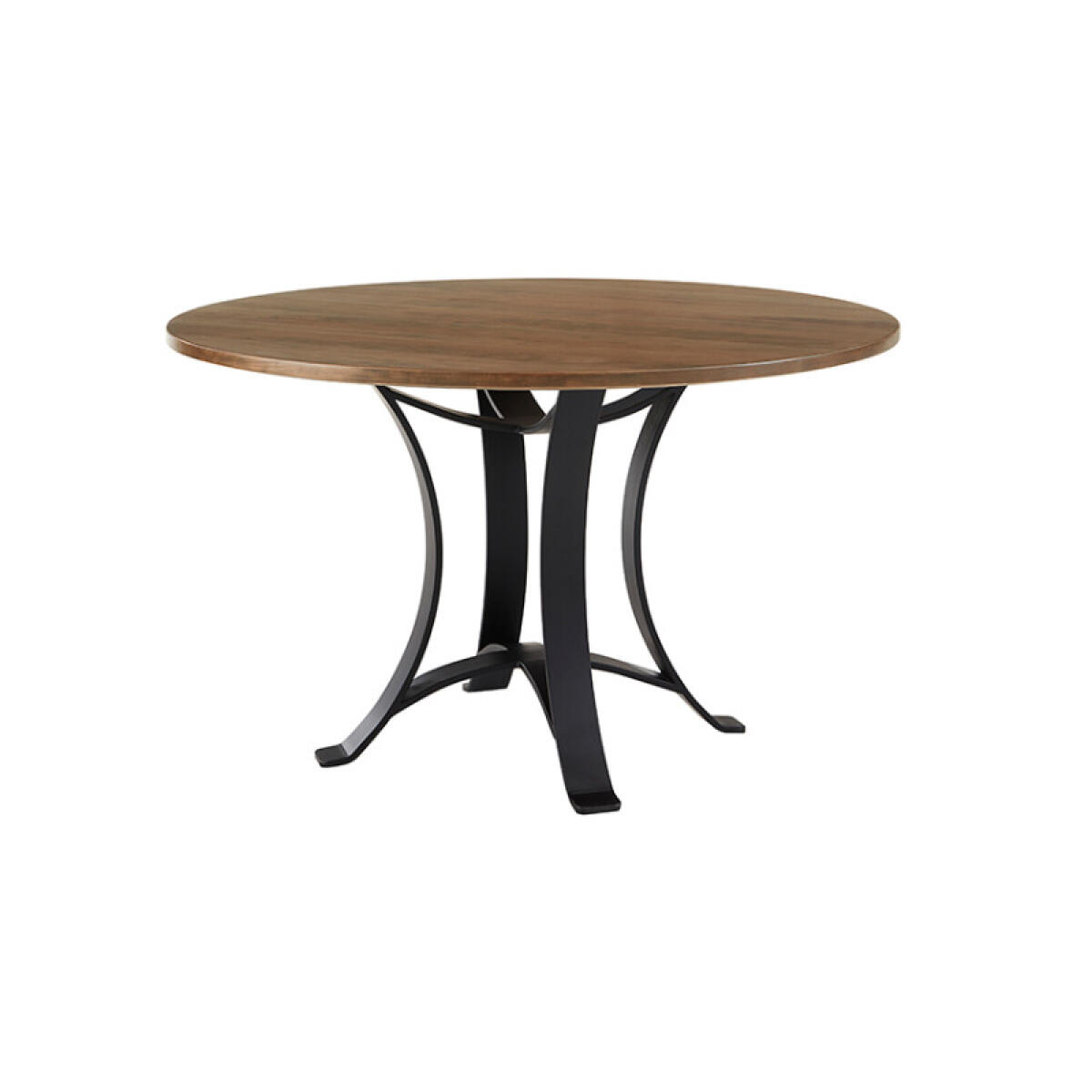 75b9d171732d775faf40247723e0ef15 Crafted Cherry Dining By Ben & Erin Napier 48 Inch Round Table W/ Metal Base - 151-048-200 - Image 1
