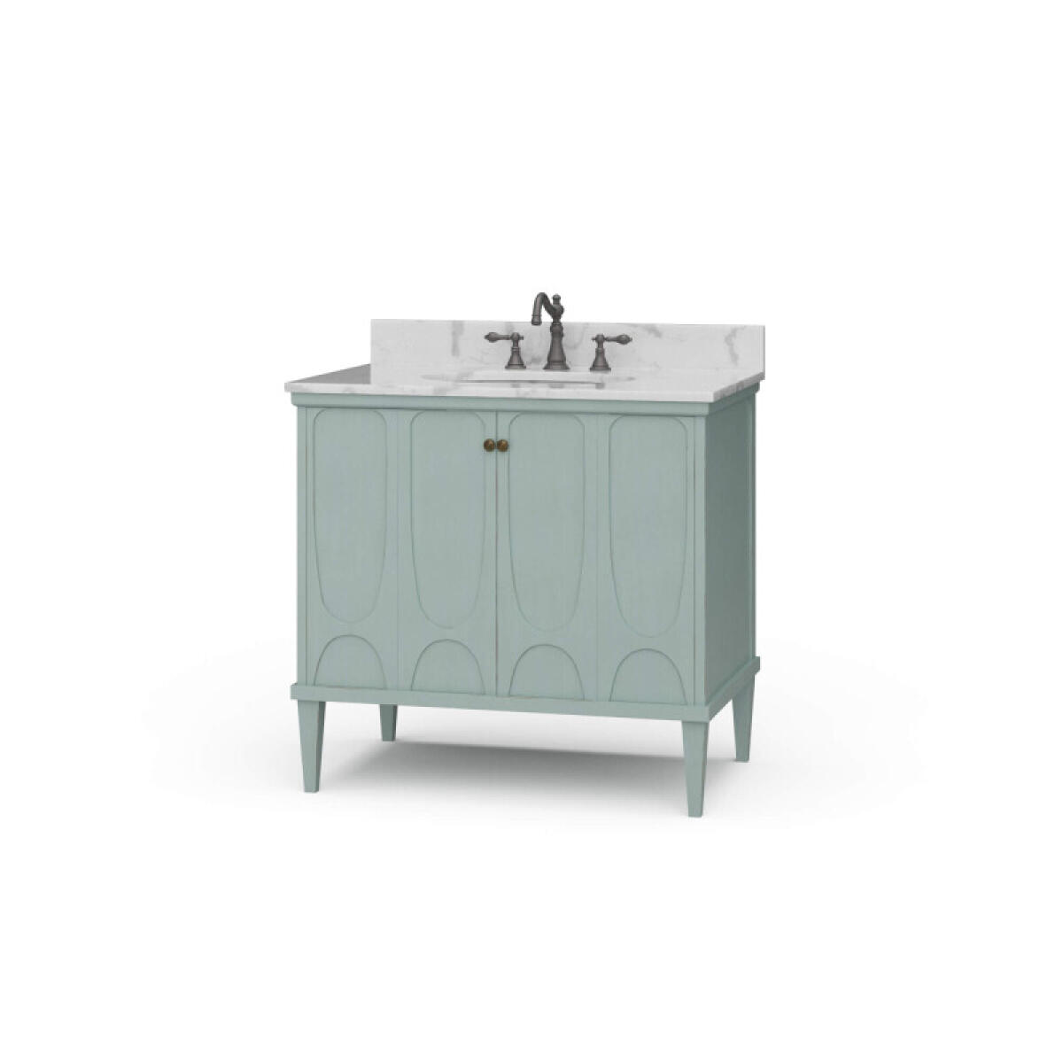 75cdee40fffa314ddf8417f5be1c29c0 Eclipse Single Vanity W/ Sink & Marble Top - Image 1