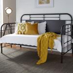 Vintage Series Twin Metal Day Bed - Black