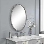 Sherise Oval Mirror, Nickel - Image 6