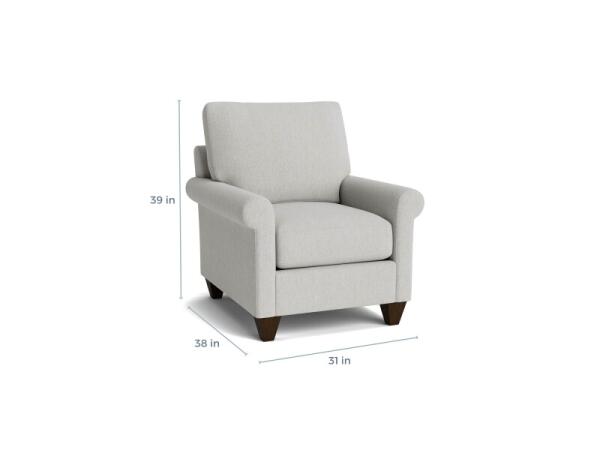 True Custom™ True CustomÂ® Track Arm Accent Chair Chairs Bassett Furniture
