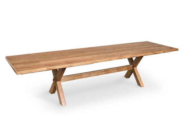 Crossbuck Dining Table with Extendable Leaves Dining Tables Bassett Furniture