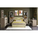 Complete Panel Bed 46 Weathered Oak Finish Youth Beds Brown 16