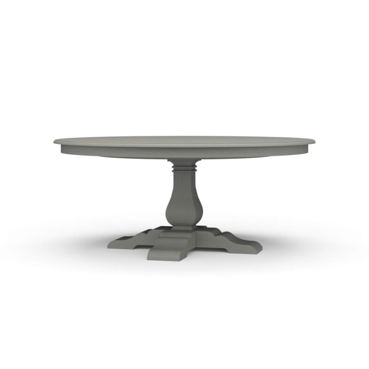 763ad032c651a342e457ecd6624cb579 Trestle Round Dining Table - Image 1