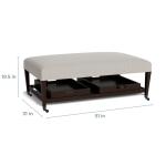 Kara Ottoman with Trays and Casters - Image 4