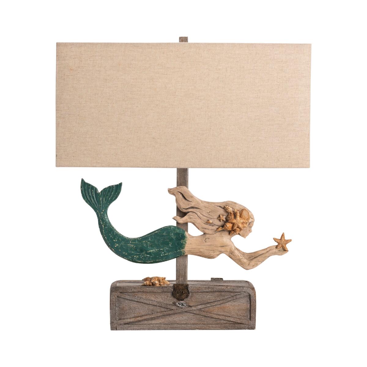 Mermaid Treasure Table Lamp Lighting Blue 2 Mermaid Treasure Table Lamp Lighting Blue 2