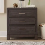 Modern Edge Nightstand w/ Charging Station