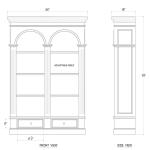 Roosevelt Double Arch Bookcase Bookcases Bookcases 19