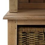 Homestead Hallstand W/ Rattan Baskets Entertainment Stands Bramble 23