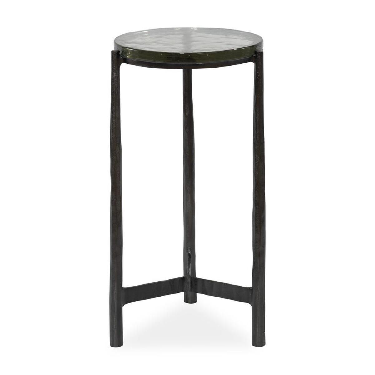 Eternity Indoor-outdoor Accent Table, Gunmetal Chairside Tables Black 2 Eternity Indoor-outdoor Accent Table, Gunmetal Chairside Tables Black 2