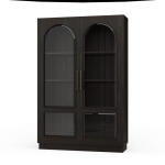 Vannes 2 Door Display Cabinet W/ Glass Shelves
