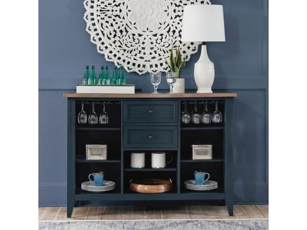 Lakeshore Server- Navy Dining Storage Blue