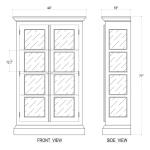 Ashton 2 Door Display Cabinet - Image 8