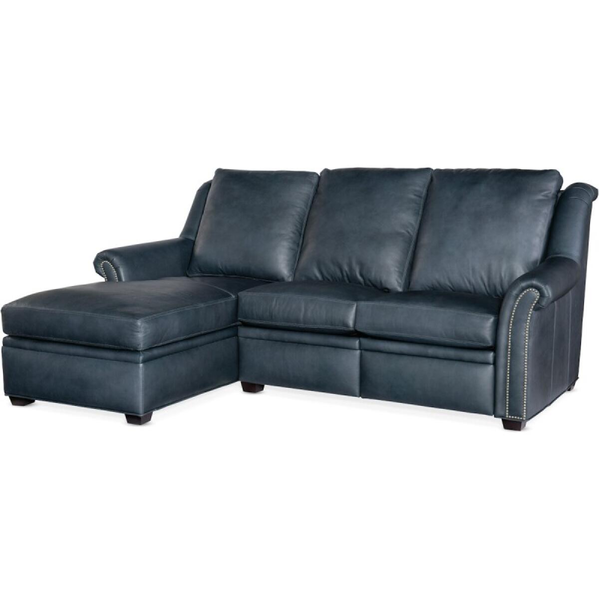 7748ef8ccd5e452ad4ad02927a90aebb Sectionals 206 Robinson Reclining Sectional with One-Piece Back - Image 1