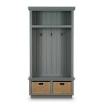 Dakota Hallstand W/ Rattan Storage Baskets - Image 4