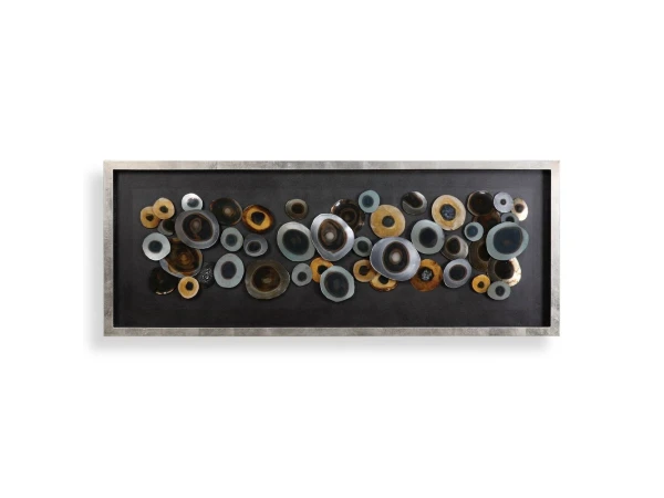 Discs Shadow Box Wall Decor Black
