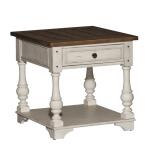 Morgan Creek Alt 3 Piece Set Table Sets Antique White w/ Wirebrushed Tobacco Accents 13