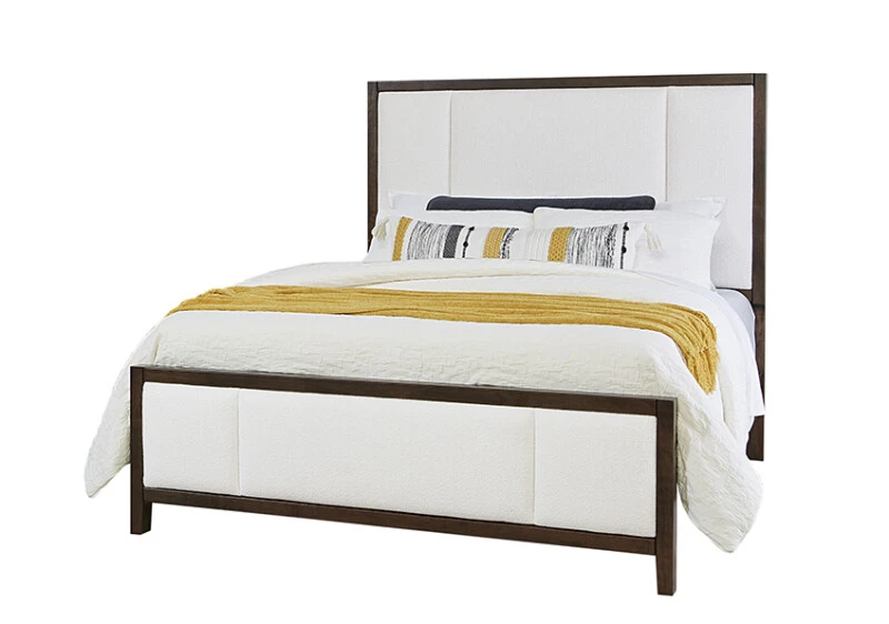 77e92785fed3beef99257d6246fc4a4a Crafted Cherry Bedroom By Ben & Erin Napier Queen Erin's Upholstered Bed - 150-551-155-922 - Image 1