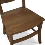 Peg & Dowel Ladder Back W/ Wooden Seat - Image 11