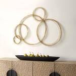 Golden Bubbles Metal Wall Decor Wall Decor Gold 12
