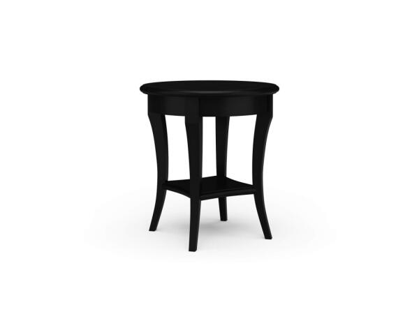 Bradley Round Side Table Chairside Tables Batavia Black