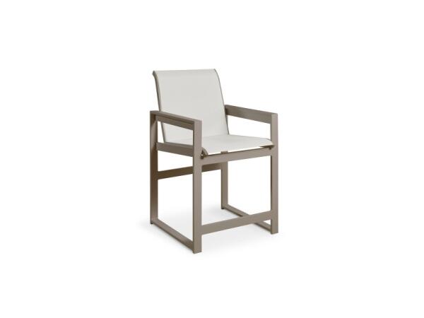 Bonavista Outdoor Track Arm Counter Stool Outdoor Chairs Bassett Furniture