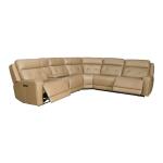 Carrington 6 Piece Sectional Sectionals Brown 18