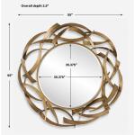 Cutting Edge Round Mirror Mirrors Brown 15