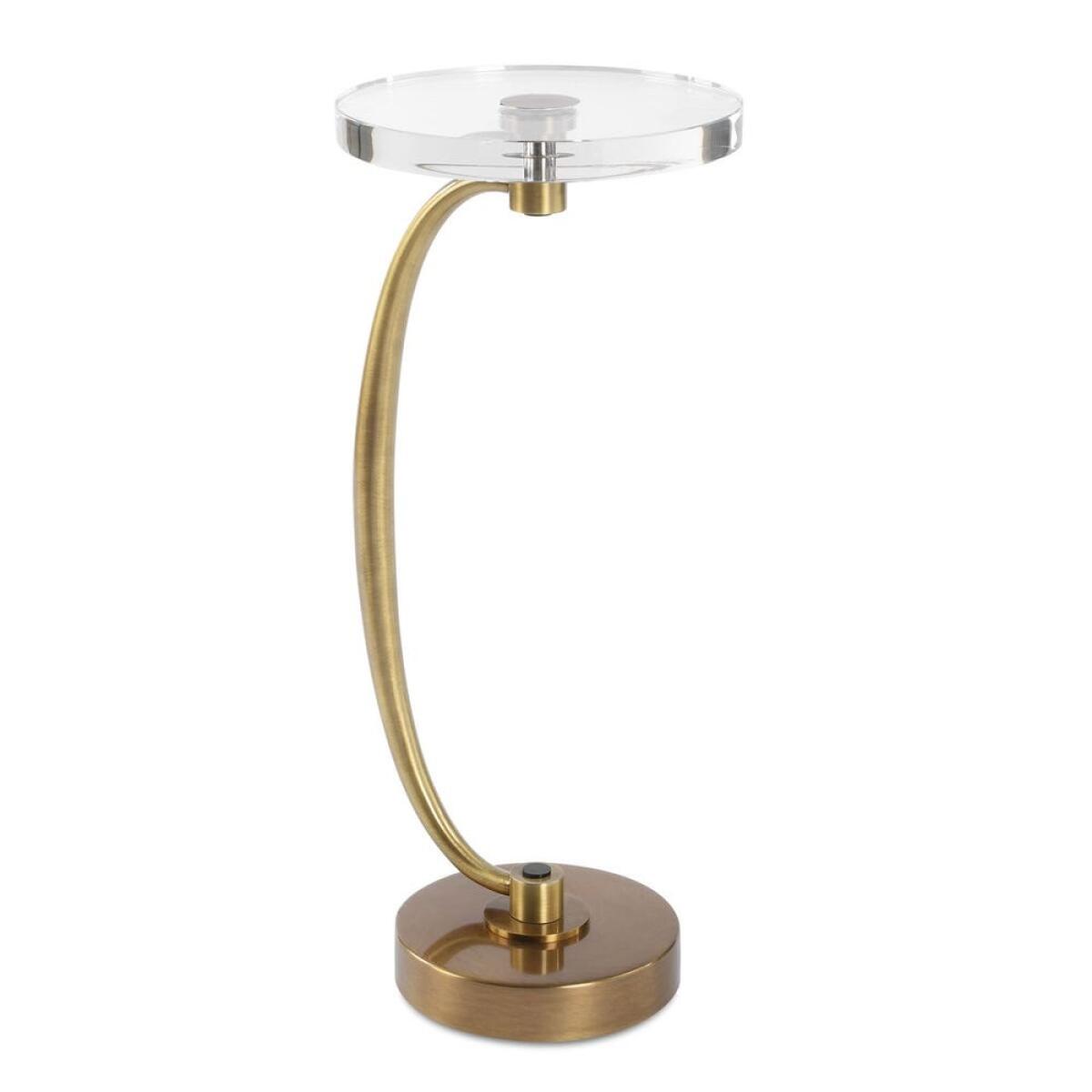 78ae9d17afe6b22d8d75114ce87da61d Waveney Drink Table, Brass - Image 1