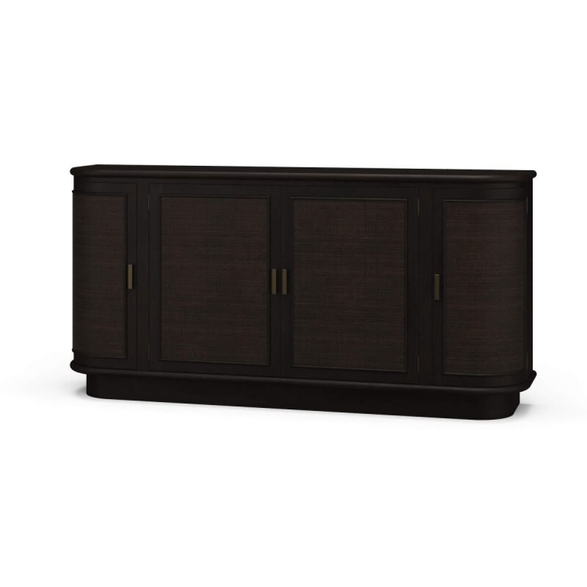 78ef52d6c18e382e455dd7041db8c134 Dakota Oval 4 Door Sideboard W/ Rattan Panels - Image 1