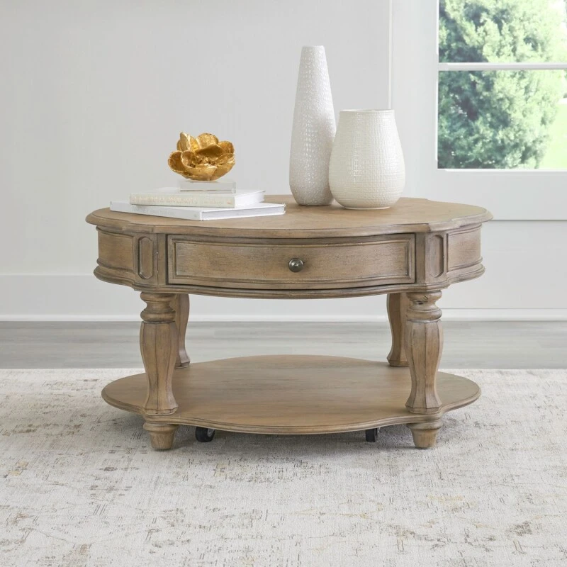 79113d991bd6bedf85e3145610ff7afd Magnolia Manor Round Cocktail Table - Image 1