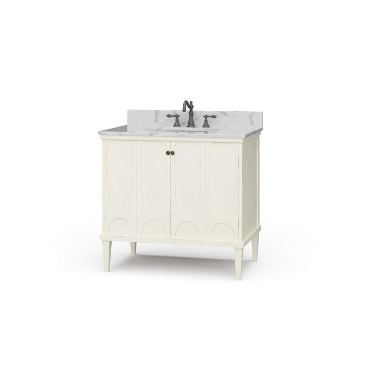 7918cf1f031d28f6fa6c232d963b5f11 Eclipse Single Vanity W/ Sink & Marble Top - Image 1