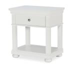 Open Night Stand White Finish Youth Nightstands Legacy Classic Furniture 9