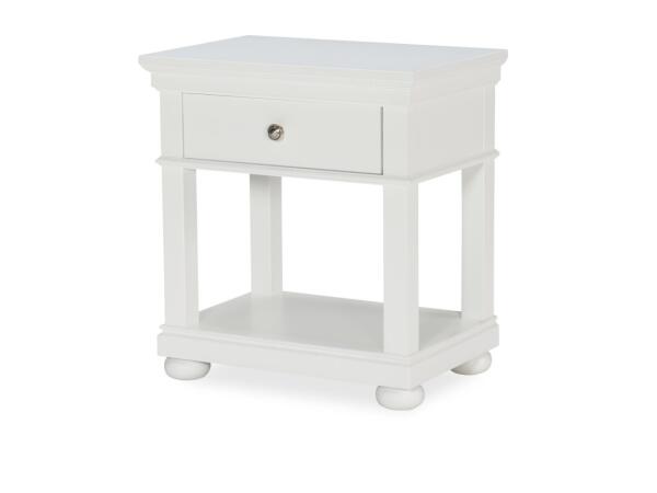 Open Night Stand White Finish Youth Nightstands Legacy Classic Furniture
